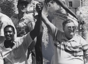 Karl Malone y Frank Layden (Foto: The Salt Lake Tribune)