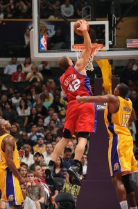 Griffin demostró su poderío en pretemporada. Copyright 2009 NBAE (Photo by Noah Graham/NBAE via Getty Images)