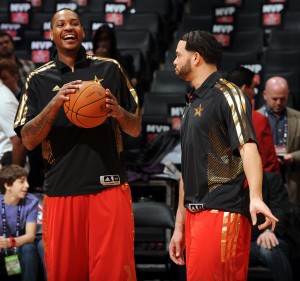 - "¡¿A que me voy yo a los Nets?!" - "¡¿Tú a los Nets?! Amos, hombre... ¡ja, ja, ja!" (Foto: Getty)