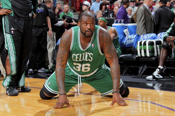 Shaquille O'Neal deberá levantar a los Celtics. Copyright 2011 NBAE (Photo by Rocky Widner/NBAE via Getty Images)